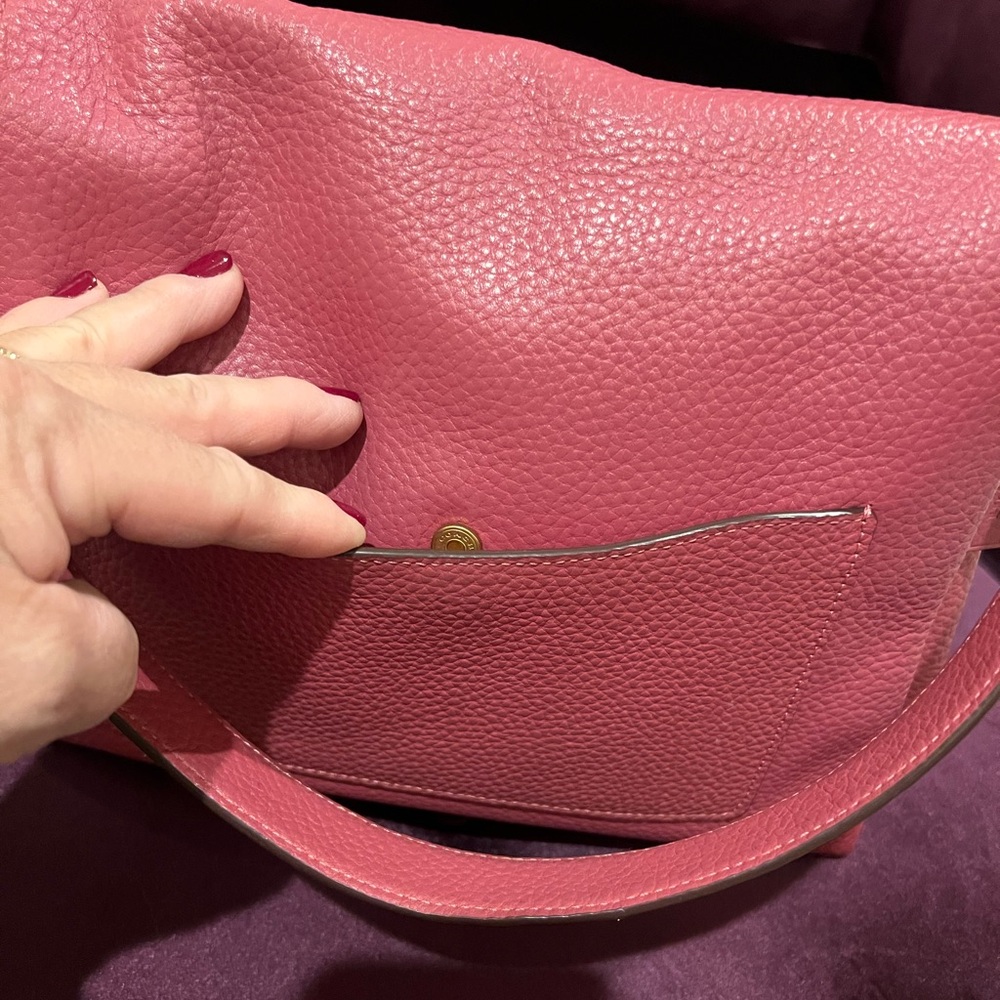 COACH Pebbled Leather Tabby Medium Size - Picture 7 of 13